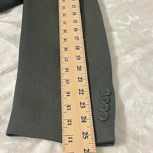 JONES NEW YORK Vtg Mens Gray Golden Fil Wool Suit Jacket 42L USA Career Blazer - Picture 6 of 13